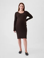 Maternity CashSoft Rib Sweater Midi Dress