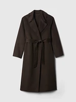 Belted Double-Faced Wool Coat