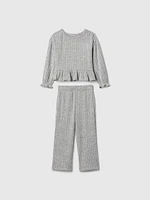 Baby & Toddler Softspun Ruffle Rib Outfit Set