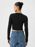 Modern Rib Cropped T-Shirt