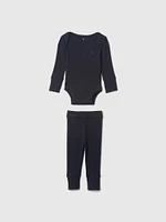 Baby Grow-With-Me Rib Outfit Set