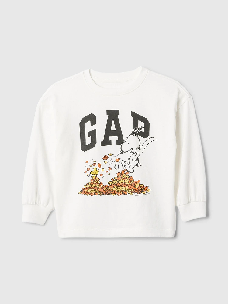 T-shirt à motif Peanuts et logo babyGap