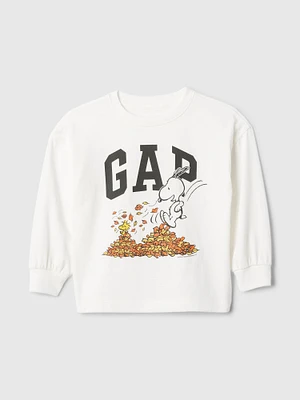 T-shirt à motif Peanuts et logo babyGap