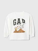 T-shirt à motif Peanuts et logo babyGap