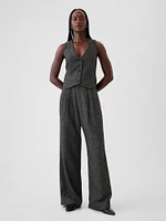 365 High Rise Brushed Twill Pleated Trousers