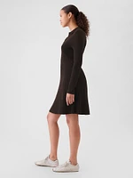 CashSoft Polo Shirt Mini Sweater Dress