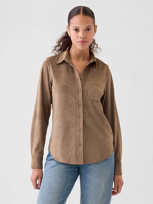 Vegan Suede Classic Shirt