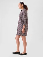 Flannel Utility Mini Shirtdress