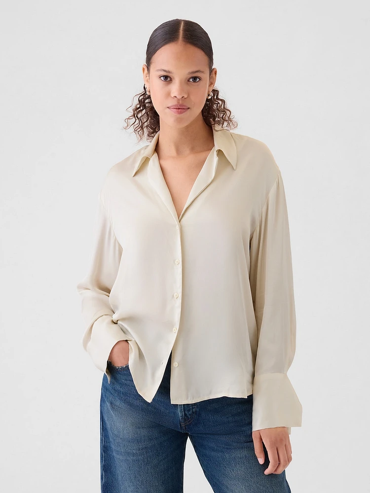 Satin Relaxed Shirt