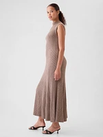 CashSoft Rib Mockneck Maxi Sweater Dress