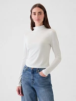 Featherweight Cropped Turtleneck