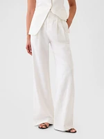 365 High Rise Linen-Cotton Trousers