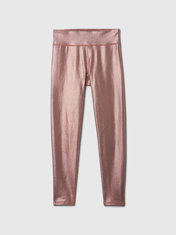 Kids Metallic Leggings