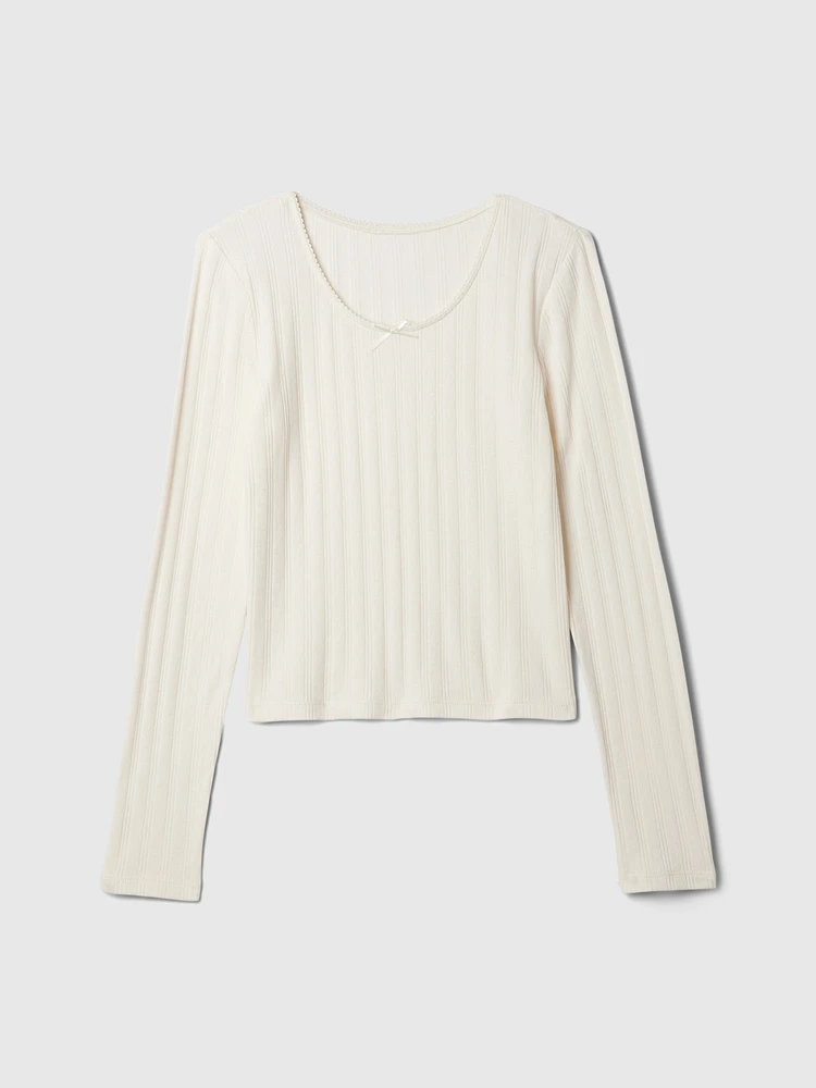 Kids Pointelle T-Shirt