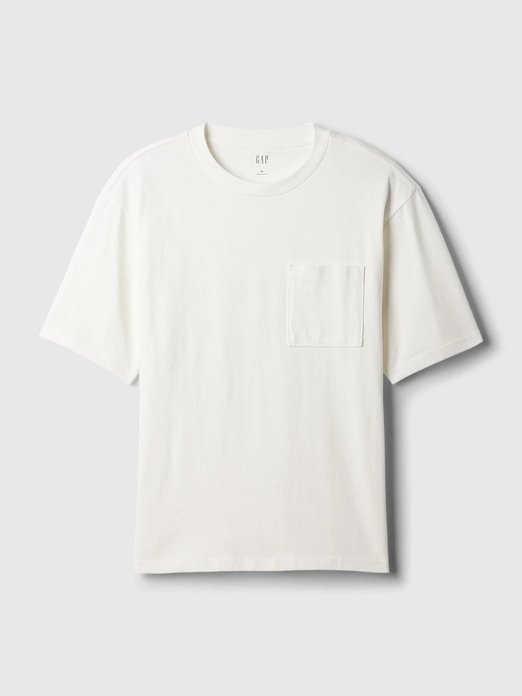 T-shirt douillet décontracté à poche