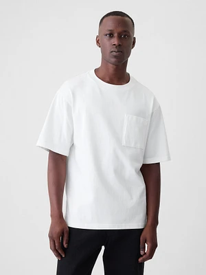 T-shirt douillet décontracté à poche
