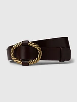 Oval Leather Belt