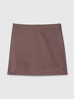 Satin Mini Skirt