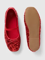 Kids Sequin Ballet Flats