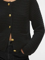 Textured Sweater Jacket