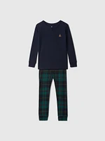 Pyjama henley en coton biologique brossé pour Bébé et Tout-petit