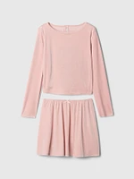Kids Velvet Outfit Set