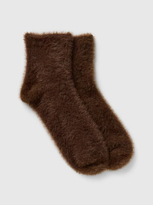 Fuzzy Quarter Crew Socks