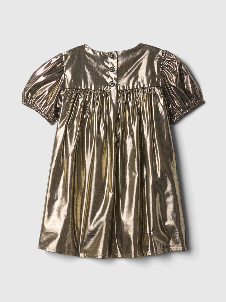 Baby & Toddler Metallic Bow Dress