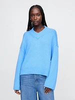 CashSoft Oversized V-Neck Sweater