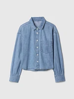 Kids Oversized Denim Shirt