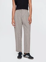 365 High Rise Brushed Twill Pleated Taper Trousers