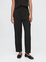 365 High Rise Brushed Twill Pleated Taper Trousers