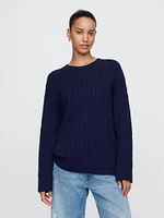 Oversized Cable-Knit Sweater