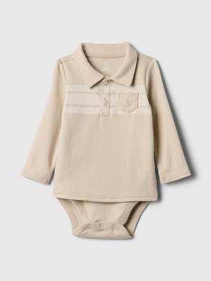 Baby Supima® Polo Shirt Bodysuit