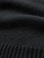 CashSoft Cropped High V-Neck Sweater