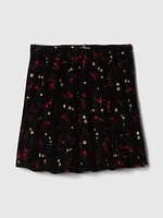 Recycled Velvet Mini Skirt