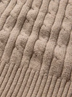 CashSoft Cable-Knit Mini Sweater Dress