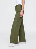 High Rise Stride Wide-Leg Khakis