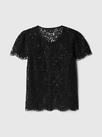 Lace Cap Sleeve Top