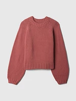 Relaxed Balloon-Sleeve Sweater