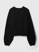Relaxed Balloon-Sleeve Sweater