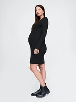 Maternity CashSoft Rib Midi Sweater Dress