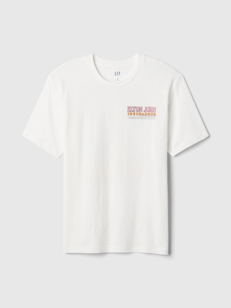 T-shirt à imprimé Elton John