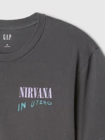 T-shirt à imprimé Nirvana