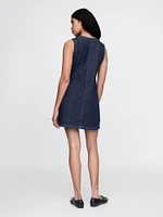 Denim Mini Shift Dress