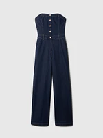 Strapless Denim Jumpsuit