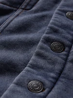 Kids Hooded Icon Sweatshirt Denim Jacket