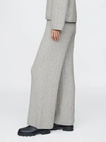 CashSoft Cable-Knit Sweater Pants