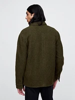 Textured Utility Shirt Jacket