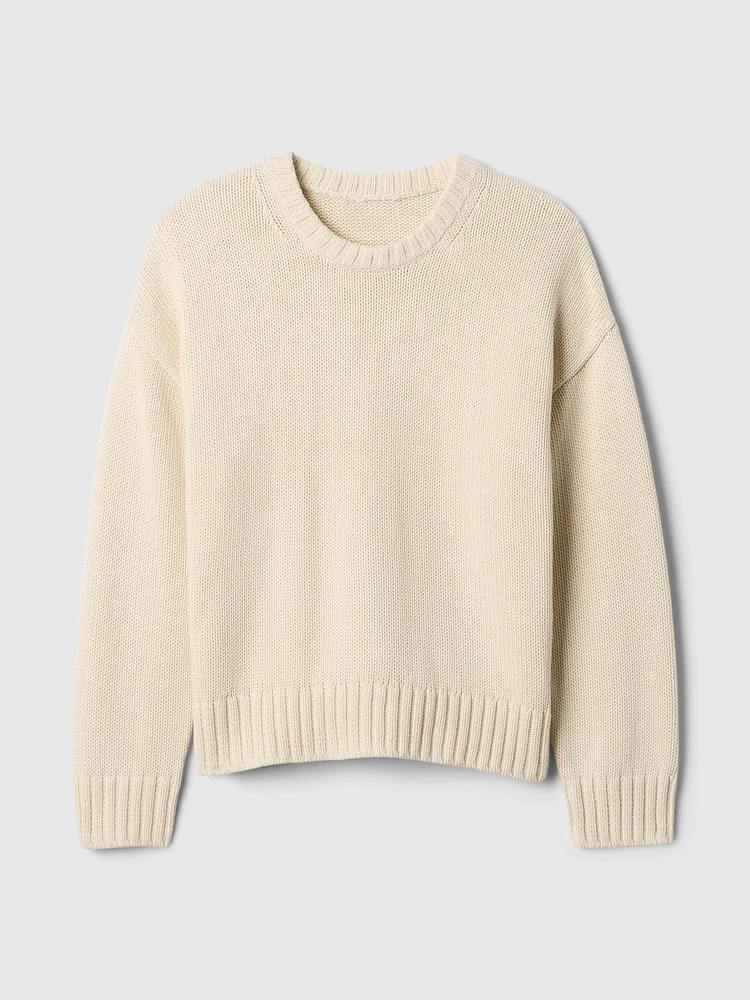 100% Cotton Relaxed Sweater